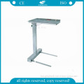 AG-SS008B high technology and convenient Height adjustable by screws hydraulic trolley lift with stainless steel frame